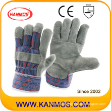 Reversed Furniture Leather Work Safety Industrial Gloves (310091)